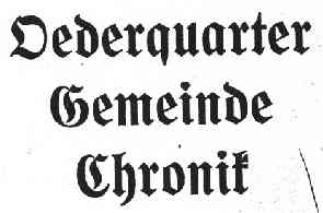 Oederquarter Gemeinde Chronik